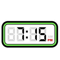 Digital Clock Time at 7.15 PM, Digital Clock 12 Hour Format png