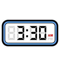 Digital Uhr Zeit beim 3.30 Bin, Digital Uhr 12 Stunde Format png