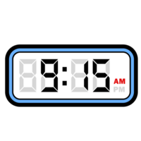 Digital Clock Time at 9.15 AM, Digital Clock 12 Hour Format png