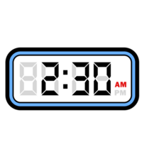 Digital Clock Time at 2.30 AM, Digital Clock 12 Hour Format png