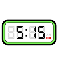 Digital Clock Time at 5.15 PM, Digital Clock 12 Hour Format png