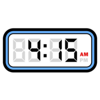 Digital Clock Time at 4.15 AM, Digital Clock 12 Hour Format png