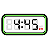 Digital Clock Time at 4.45 PM, Digital Clock 12 Hour Format png