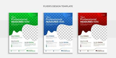 Modern Corporate Business, Flyer Design Template, perfect for creative professional Business, Creative Styles Flyer Design Layout Template in A4, Vector Unique Design Template.