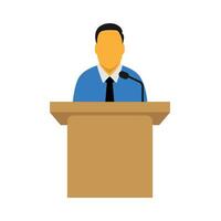 Public speaker icon vector