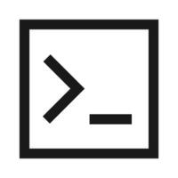 terminal icon vector