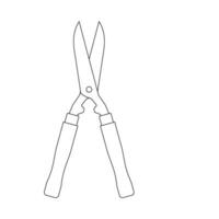 Garden Shears icon vector