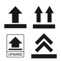 upward icon vector