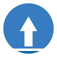upward icon vector