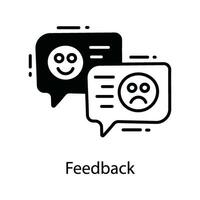 Feedback doodle Icon Design illustration. Marketing Symbol on White background EPS 10 File vector