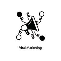 Viral Marketing doodle Icon Design illustration. Marketing Symbol on White background EPS 10 File vector