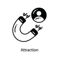 Attraction doodle Icon Design illustration. Marketing Symbol on White background EPS 10 File vector