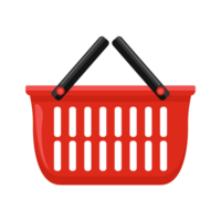 Shopping Basket Animated AI Generative png