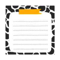 Cute Note Paper png