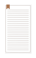 süßes Notizpapier png