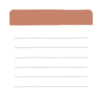 Cute Note Paper png