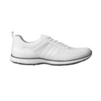 White sport shoes isolated on transparent background AI Generative png