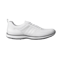 blanco deporte Zapatos aislado en transparente antecedentes ai generativo png