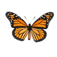 borboleta em transparente fundo ai generativo png