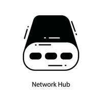 Network Hub doodle Icon Design illustration. Networking Symbol on White background EPS 10 File vector