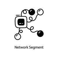 Network Segment doodle Icon Design illustration. Networking Symbol on White background EPS 10 File vector