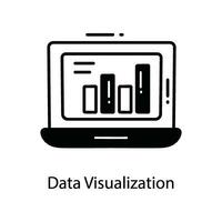 Data Visualization doodle Icon Design illustration. Networking Symbol on White background EPS 10 File vector