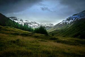 splendid landscapes of Livigno in Valtellina with its mountains in the summer of 2023 photo