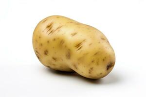 Potato isolated on white background. AI Generated photo