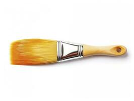 Paintbrush isolated white background. AI Generated photo