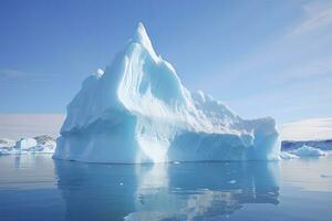 Iceberg in Greenland. AI Generated photo