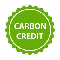 Carbon credit icon for graphic design, logo, website, social media, mobile app, UI illustration. vector