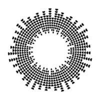 Abstract equalizer music sound wave circle vector icon symbol. logo design, heart shape round line icon, circle item, elements background, illustration