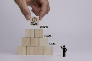 2024 Goal plan action, Business action plan strategy, outline all the necessary steps to achieve your goal photo