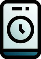 clock  vector icon download . eps