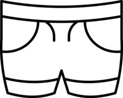 shorts icon for download vector