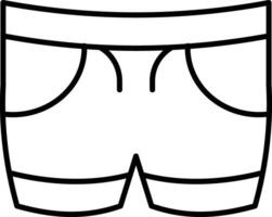 pantalones cortos icono para descargar vector