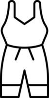 jumpsuit icon for download vector