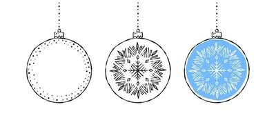 Hanging Christmas icons. Christmas decorations. Christmas design. Vector scalable graphics