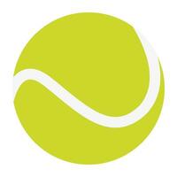 Vector illustration of a tennis ball for sport.