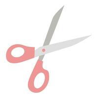 Flat scissors vector illustration isolated on white background.