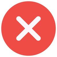 Close icon for graphic design projects. Cancel flat icon. vector