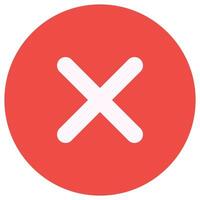 Close icon for graphic design projects. Cancel flat icon. vector