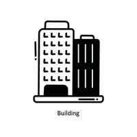 Building doodle Icon Design illustration. School and Study Symbol on White background EPS 10 File vector