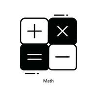 Math doodle Icon Design illustration. School and Study Symbol on White background EPS 10 File vector