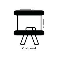 Chalkboard doodle Icon Design illustration. School and Study Symbol on White background EPS 10 File vector