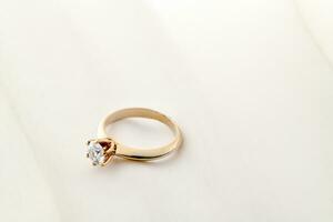 Engagement diamond ring photo