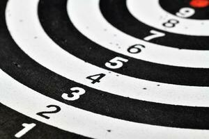 Dartboard close up. Darts game photo