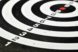 Dartboard close up. Darts game photo