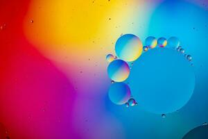 Colorful Oil Bubbles Background photo