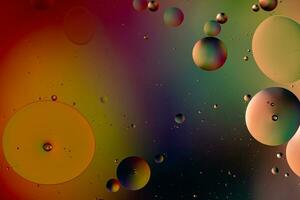 Colorful Oil Bubbles Background photo